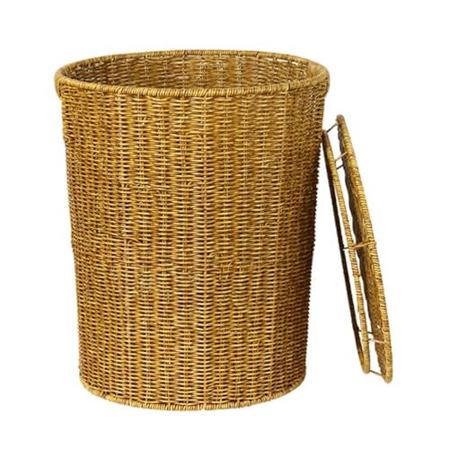 Zxarunas mülleimer küche Rattanähnlicher Mülleimer aus Kunststoff, runder Abfallkorb mit Deckel, groß, 12 l, Compatible with Schlafzimmer, Wohnzimmer und Badezimmer abfalleimer Zxarunas mülleimer küche Rattanähnlicher Mülleimer aus Kunststoff, runder Abfallkorb mit Deckel, groß, 12 l, Compatible with Schlafzimmer, Wohnzimmer und Badezimmer abfalleimer von Zxarunas