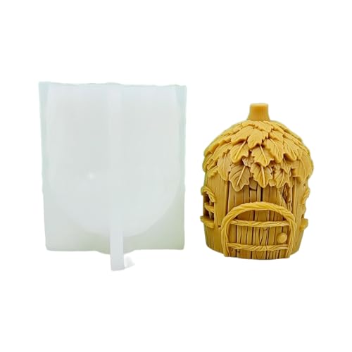 3D Pilzhaushausform Praktische Silikonform Epoxidharz Dekoration Schimmel Miniaturhausform Handgefertigte Geschenke von Zxfdsfdbnm