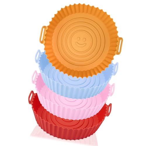 4 Pack Silikonluft Frittierkorb Liner Silikonluft Frittierpolster Luft Frittierzubehör Geeignet Zum Backen Und Kochen 4 Pack Silikonluft Frittierkorb Liner Silikonluft Frittierpolster Luft Frittierzubehör Geeignet Zum Backen Und Kochen von Zxfdsfdbnm