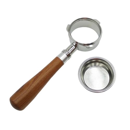 58 Mm Kaffeemaschine Portafilter Mit Ergonomischem Holzgriff Und Abnehmbarem Edelstahlfilter Espressomaker Teil 58 Mm Kaffeemaschine Portafilter Mit Ergonomischem Holzgriff Und Abnehmbarem Edelstahlfilter Espressomaker Teil von Zxfdsfdbnm