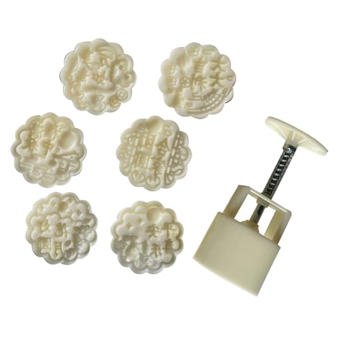 Blumenformgebäcksformform Handgepresstes Mond Kuchen Hersteller Runde Bohnenpasten Kuchenform Dessert Backwaren Für Kochliebhaber Blumenformgebäcksformform Handgepresstes Mond Kuchen Hersteller Runde Bohnenpasten Kuchenform Dessert Backwaren Für Kochliebhaber von Zxfdsfdbnm