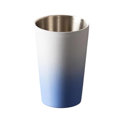 Edelstahl Wasserglas Trinkbecher Doppelwand Kaffeetasse Metallgetränke Für Camping Und Partys Und Bürogebrauch von Zxfdsfdbnm