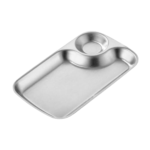 Elegante Zwei Fachkabinen Edelstahl Servierplatten Für Häusliche Unterhaltung Und Professionelle Lebensmittelpräsentation von Zxfdsfdbnm