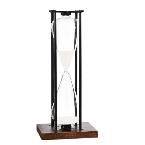 Großer Schwarz/Weiß Eisen Handwerks Sandglas Timer 30/60 Minuten Moderner Sandtimer Für Kitchens Home Office Desk Dekoration Großer Schwarz/Weiß Eisen Handwerks Sandglas Timer 30/60 Minuten Moderner Sandtimer Für Kitchens Home Office Desk Dekoration von Zxfdsfdbnm
