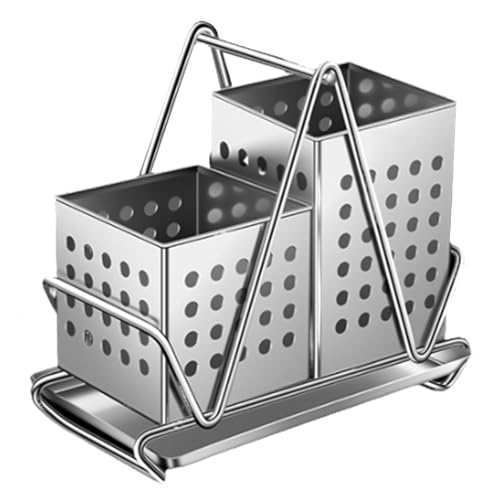 Mehrzweck-Essstäbchen-Organizer aus 304 Edelstahl, Küchenutensilien, Abtropfgestell, hygienisches Besteck-Abtropfgestell, Küchenutensilien von Zxfdsfdbnm