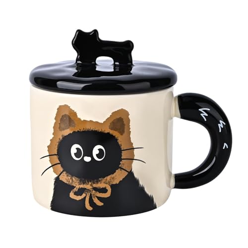 Neue 370ml Creative Cats Persönlichkeit Keramik Kaffeetasse Souvenir Getränke Getränke Trinkbecher Für Büro Und Hausgebrauch von Zxfdsfdbnm