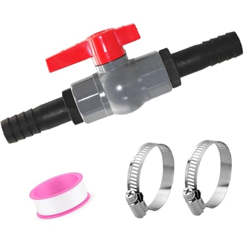 PVC-Poolventile, 40 mm Gewinde, 32 mm Schlauchadapter mit Widerhaken für Wasserkontrolle in Bewässerungssystemen von Zxfdsfdbnm
