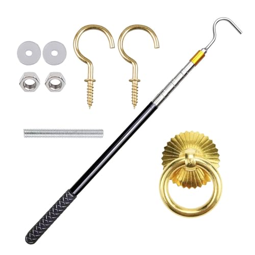 Upgrades Ihre Dachbodenleiter Mit Diesem Pulldown Hakensatz Einschließlich Einer Verstellbaren Stange 60 Zoll Und Stilvollen Coppers Ringen Upgrades Ihre Dachbodenleiter Mit Diesem Pulldown Hakensatz Einschließlich Einer Verstellbaren Stange 60 Zoll Und Stilvollen Coppers Ringen von Zxfdsfdbnm