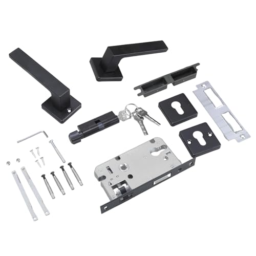 Zxfdsfdbnm 2pieces Mehrzweck Matte Schwarze Innentürgriff Für Kleiderschrank Und Schlafzimmer Tragbare Robuste Dummies Hebel Gebrauch von Zxfdsfdbnm