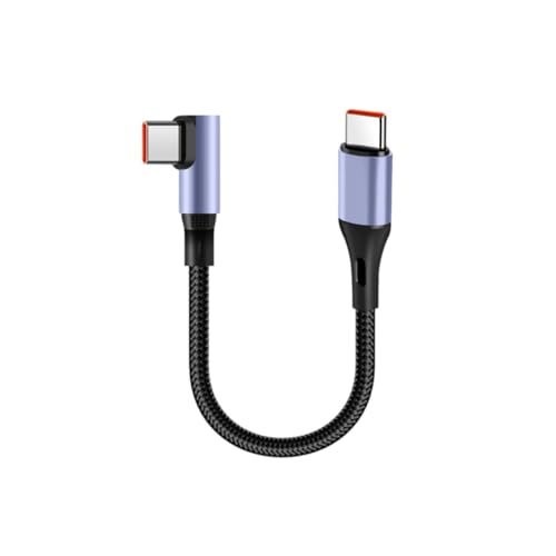 Zxfdsfdbnm 90 Grad Winkelspitze Typ C Zum Typ C Schnelllades Kabel Kurzes Tragbares Datenkabel Für Schnelle Stabile Lade 15/30 Cm von Zxfdsfdbnm