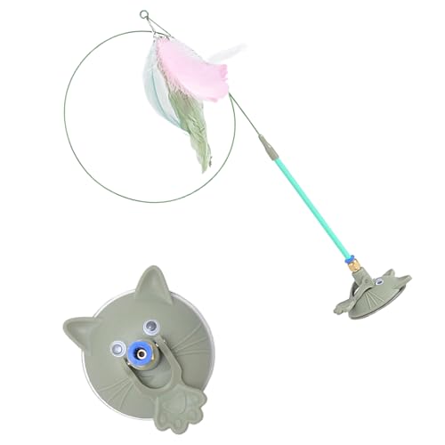 Zxfdsfdbnm Haustierspielzeugkätzchen Teaser Zauberstab Saugnapfbasis Interaktive Kätzchen Teaser Übung Und Unterhaltung Für Aktive Kategorien Spielzeug Interactive Pet Zauberstab von Zxfdsfdbnm