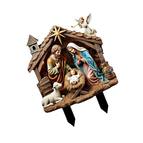 Zxfdsfdbnm Heilige Familie Figur Jesuses Marys Josephs Religiöse Dekoration Statue Tabletop Mittelstücke Nativitätsstatue Skulpturen von Zxfdsfdbnm