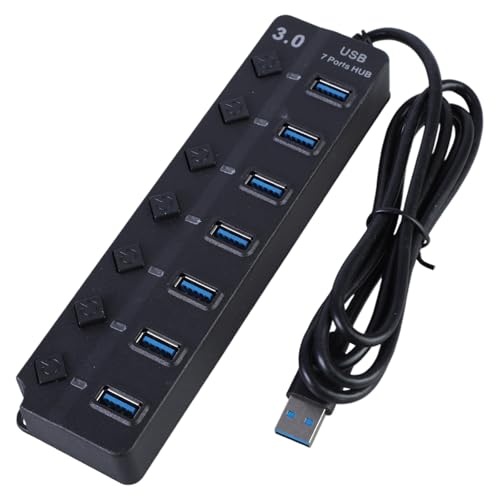 Zxfdsfdbnm Schneller USB3.0-Adapter Splitter Mit 7 Ports Separaten Stromsteuerungen Für Computer Und Festplatten Weit Verbreitet von Zxfdsfdbnm