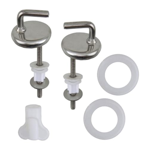 Zxfdsfdbnm Toilettenfixierungsset Metallscharniere Toilettenschüssel Reparaturset Toliet Scharniere/Schrauben Toilettendeckel Set Für Komfortable Verwendung von Zxfdsfdbnm