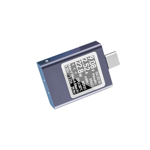Zxfdsfdbnm USB C Leistungsmesser Typ C Spannungsstromentester Mit LED Anzeige Für Eine Präzise Überwachung Zxfdsfdbnm USB C Leistungsmesser Typ C Spannungsstromentester Mit LED Anzeige Für Eine Präzise Überwachung von Zxfdsfdbnm