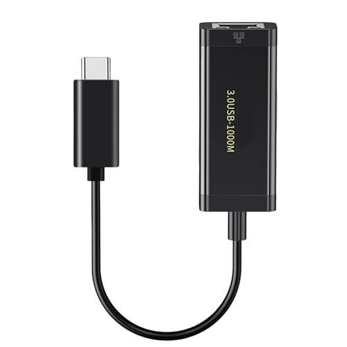 Zxfdsfdbnm USB C Zu Ethernet Adapter USB Typ C Zu RJ45 Gigabit Ethernet Netzwerkadapter Dongle Für PC Laptop von Zxfdsfdbnm