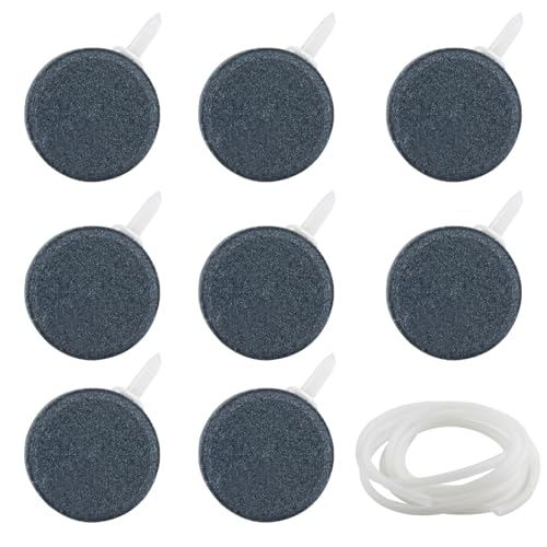 Zxglxinyao Aquarium Luftstein, 8 STK Aquarium Sauerstoff Stein, Sprudelstein für Teiche, Luftsteinscheibe Sprudler, Bubbles Sauerstoff Diffusor für Aquarien Fisch Tank Nano Luftpumpe, mit 2m Rohr Zxglxinyao Aquarium Luftstein, 8 STK Aquarium Sauerstoff Stein, Sprudelstein für Teiche, Luftsteinscheibe Sprudler, Bubbles Sauerstoff Diffusor für Aquarien Fisch Tank Nano Luftpumpe, mit 2m Rohr von Zxglxinyao