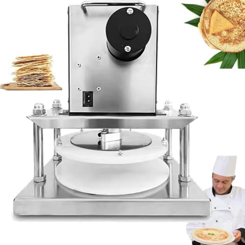 Pizzateigpresse aus Edelstahl, Elektrische Pizzateigpresse mit runder Platte ausziehbarem Tablett, 200–400 Stück/Stunde,Haushaltsküchenwerkzeug für die Gebäckherstellung,22cm Pizzateigpresse aus Edelstahl, Elektrische Pizzateigpresse mit runder Platte ausziehbarem Tablett, 200–400 Stück/Stunde,Haushaltsküchenwerkzeug für die Gebäckherstellung,22cm von ZyKnaurral