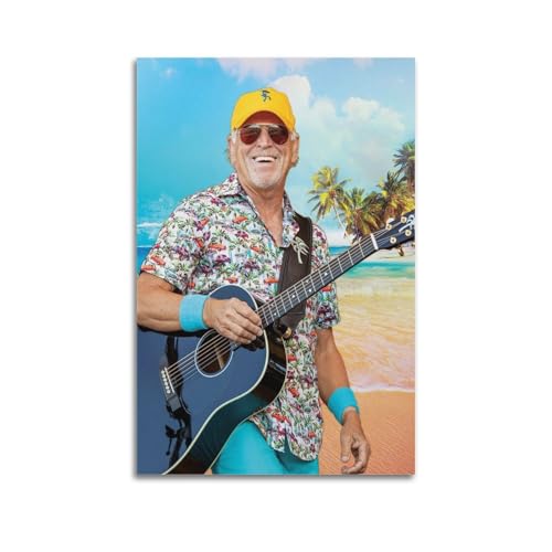 Zyfene Jimmy Buffett Poster mit großartiger Sängerin, coole Kunstwerke, Gemälde, Wandkunst, Leinwanddrucke, hängendes Bild, Heimdekoration, Idee, 20 x 30 cm von Zyfene