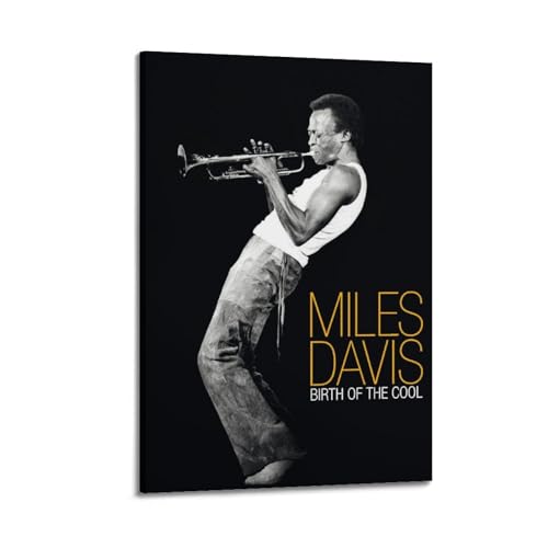 Zyfene Miles Davis Kunstposter für Zimmer, ästhetischer Druck, Wandgemälde, Leinwand, moderne Schlafzimmerdekoration, 20 x 30 cm von Zyfene