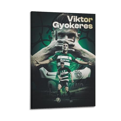 Zyfene Viktor Gyökeres Poster, Kunstwerke, Leinwand, ästhetische Wandkunstdrucke, moderne Dekoration, 20 x 30 cm von Zyfene