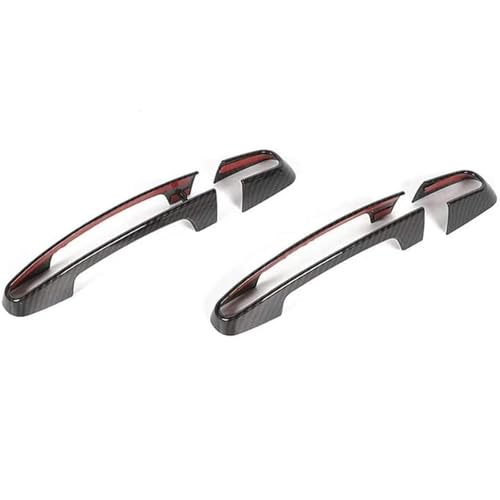 Zyfto Autotürgriff Äußere Türgriff für Chevrolet für camaro 2017-2020 Außen Einsätze Abdeckung Outdoor Bowl Trim(Fiber Pattern) von Zyfto