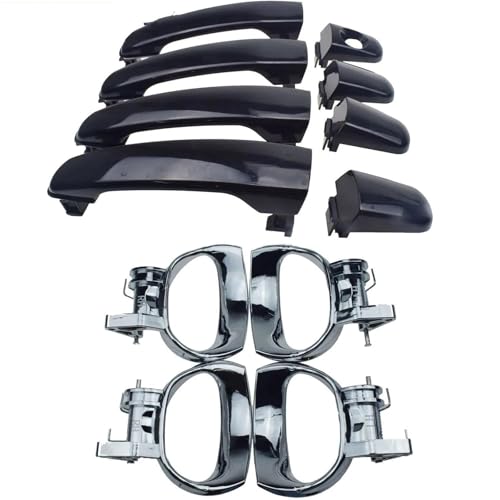 Zyfto Autotürgriff Äußere Türgriff für Chevy HHR 2006-2011 Vorne Hinten Links Rechts Außen Außerhalb Innen Griffe(Inside Outside 8PCS) von Zyfto