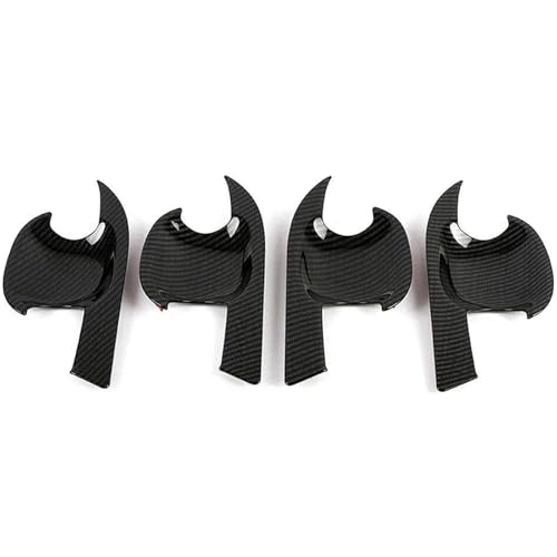 Zyfto Autotürgriff Auto Links Außentür Griff Carbon Faser Gedruckt für rav4 2019 2024 Seite Abdeckung Moulding(Style 1 No Smart Set) von Zyfto