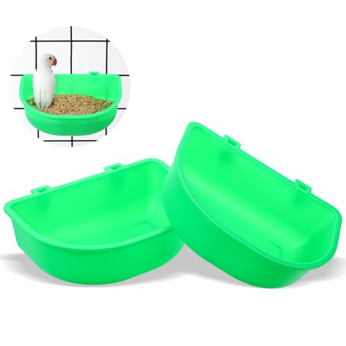 2 PCS Rabbit Cat Dog Hanging Feeder Waterer, 5.7 × 4.3 × 2.3inch Green Rabbit Feeders for Cages Chicken Birds Feeders Hanging Universal Rabbits Food Bowl Feeding Dish for Plastic Kennels Small Pets 2 PCS Rabbit Cat Dog Hanging Feeder Waterer, 5.7 × 4.3 × 2.3inch Green Rabbit Feeders for Cages Chicken Birds Feeders Hanging Universal Rabbits Food Bowl Feeding Dish for Plastic Kennels Small Pets von Zyghjort