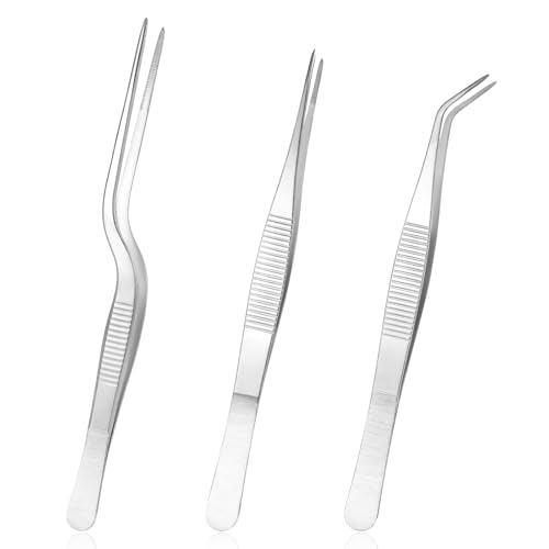 3 Stück Gartenpinzette Pinzetten Set, Edelstahl Präzisionspinzette Gerade und Gebogene Spitzen Lange Pinzette Mehrzweckwerkzeuge für Garten Küche Basteln Schmuckherstellung 3 Stück Gartenpinzette Pinzetten Set, Edelstahl Präzisionspinzette Gerade und Gebogene Spitzen Lange Pinzette Mehrzweckwerkzeuge für Garten Küche Basteln Schmuckherstellung von Zyghjort