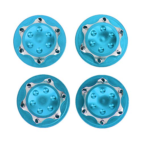 17 mm Aluminiumlegierung staubdestellter Nuss -Nussrad -Zubehör RC -Automodell für 1/8 hohe Simulationsleistung (Blau) von ZykoXental