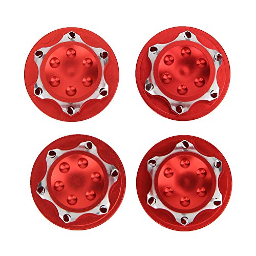 17 mm Aluminiumlegierung staubdestellter Nuss -Nussrad -Zubehör RC -Automodell für 1/8 hohe Simulationsleistung (Rot) von ZykoXental