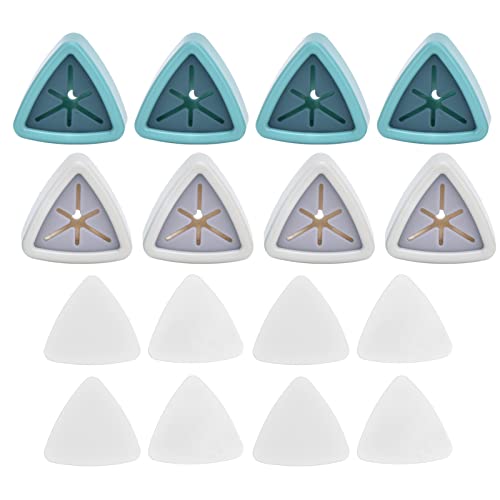 8 Stück Handtuch halter ABS Silikon Wand montage Badezimmer Handtuch halter Kleiderbügel Küche zu Hause 4 Grau Weiß 4 Dunkelgrün von ZykoXental