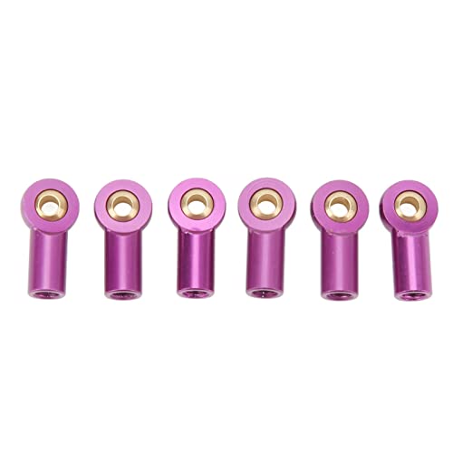 Aluminiumlegierung M3 Verbindungsstange Spurstange Endkugelgelenk für 1/10 RC -Auto Leichtes Design (Violett) von ZykoXental