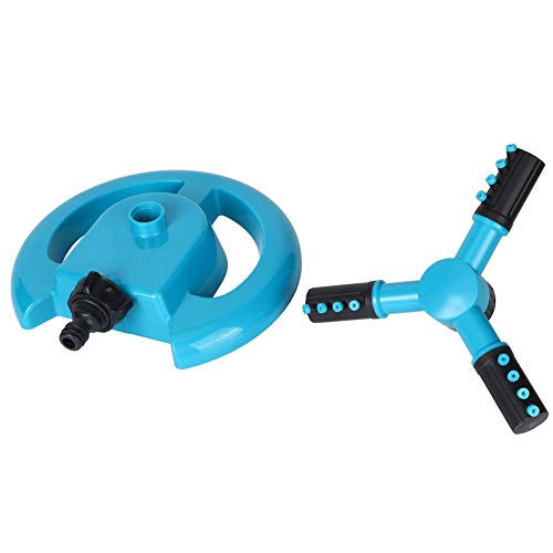 DREI Arme 360 ​​Grad rotierender Garten Wasser Sprinkler Rasen Bewässerungstromwerkzeug Bewässerungsinstrument (Blau) von ZykoXental