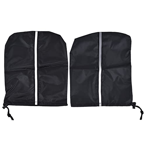 Universal Car Mirror Cover schwarz Auto Rückfahrschutz Schneeeis für SUVs Minivans Trucks Taps 33x27cm von ZykoXental