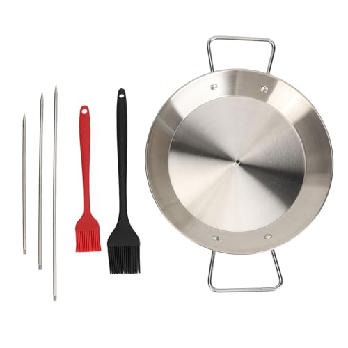 Vertikaler Spieß Grill Edelstahl abtrennbar multi funktionaler Grill für die Familie der Familie (Mit Pinsel) von ZykoXental