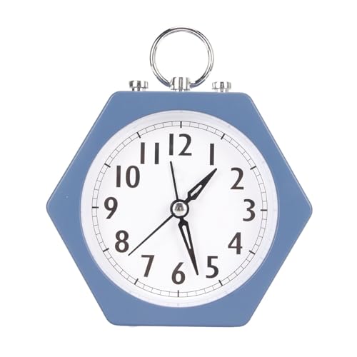 Wecker Multifunktionieren stiller Metallkoffer Polygonal Mini Wecker für Schlafzimmer Schlafzimmer Küchenbüro Blau Wecker Multifunktionieren stiller Metallkoffer Polygonal Mini Wecker für Schlafzimmer Schlafzimmer Küchenbüro Blau von ZykoXental