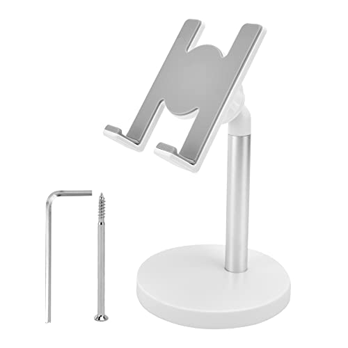 ZykoXental Aluminiumlegierung Einstellbarer Höhenschung Mobiltelefonhalter Ergonomisches Design für iOS -Tablet Silber von ZykoXental