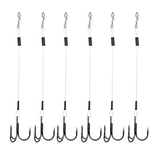 ZykoXental Angellinie Haken Treble Stinger Köderanzug Leiter Drahthaken 2 Pack für Köderfischen einfach 10 cm installieren von ZykoXental