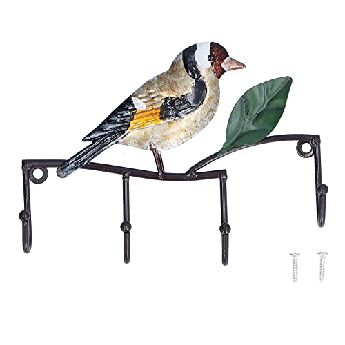 ZykoXental Eisenvogelschlüssel Hakenhalter Wandbügel mit Kleidung für Schlafzimmer im Wohnzimmer im Schlafzimmer von ZykoXental