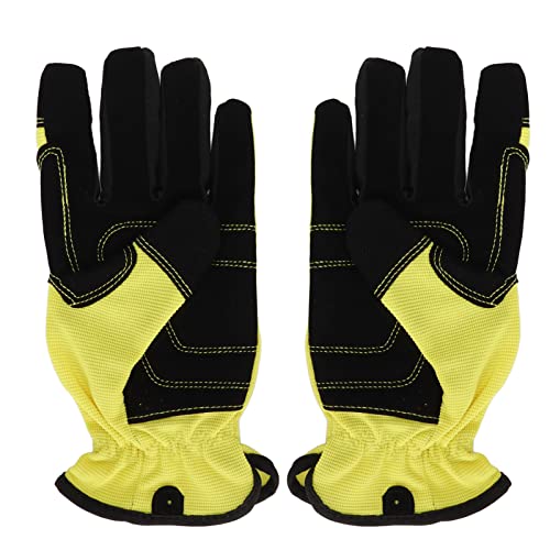 ZykoXental Gartenhandschuhe Stiche tragen resistente atmungsaktive leichte Arbeit Handschuhe gelb für die Gartenarbeit (M) von ZykoXental