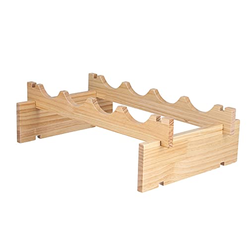 ZykoXental Kiefernweinflaschenhalter langlebiger robuster Weinregal Home Office Decor ZykoXental Kiefernweinflaschenhalter langlebiger robuster Weinregal Home Office Decor von ZykoXental