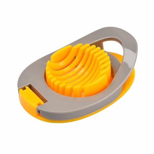 304 Edelstahl Multifunktionale Eierschneider Eierschneider Kunststoff Küche Gadgets Spaß Küchengeräte (Gelb, Einheitsgröße) von Zylione
