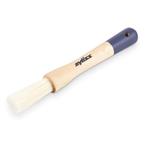 Zyliss E980214 Backpinsel, 18 cm, Holz, Pinsel Verglasung/Zuckerguss/Marinade/Backen, 100% superweiche natürliche Wildschweinborsten von Zyliss