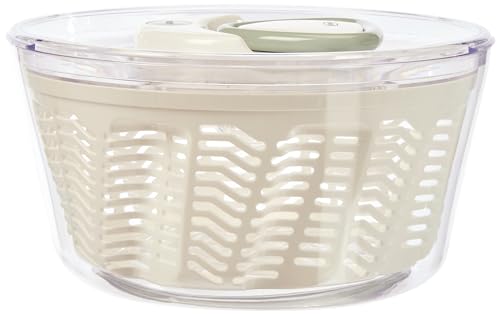 Zyliss Easy Spin 2 Salatschleuder, Fassungsvermögen 6L Groß, Kunststoff, Weiß, Salattrockner inklusive Salatschüssel, Aquavent Technologie, Zyliss Easy Spin 2 Salatschleuder, Fassungsvermögen 6L Groß, Kunststoff, Weiß, Salattrockner inklusive Salatschüssel, Aquavent Technologie, von Zyliss