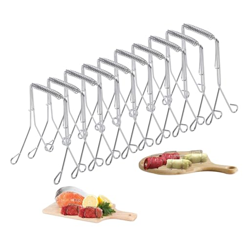 10x Rouladenklammern aus Edelstahl Wiederverwendbar,roladenklemmen, kohlrouladen klammern,Rouladen Klammern als Perfekte Alternative zu Rouladennadeln oder Rouladenspieße 10x Rouladenklammern aus Edelstahl Wiederverwendbar,roladenklemmen, kohlrouladen klammern,Rouladen Klammern als Perfekte Alternative zu Rouladennadeln oder Rouladenspieße von Zyluniy