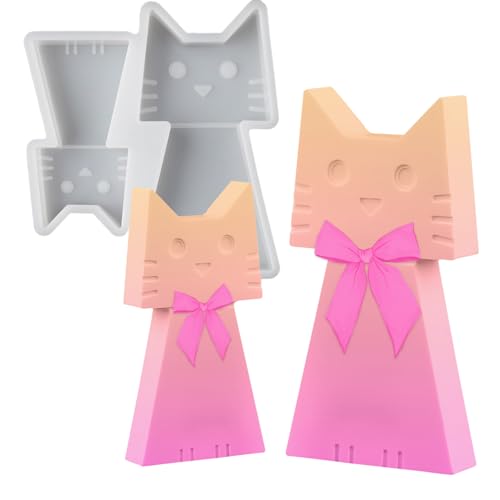 2 Stück Silikonform GießForm Katze, Silikonformen Gießformen Katze, Epoxidharz Formen Katzen, 3D Silikonform Katze Gips Zum GießEn Kerzenform Tiere Formen, für Kunsthandwerk, Kunst Handwer 2 Stück Silikonform GießForm Katze, Silikonformen Gießformen Katze, Epoxidharz Formen Katzen, 3D Silikonform Katze Gips Zum GießEn Kerzenform Tiere Formen, für Kunsthandwerk, Kunst Handwer von Zyluniy