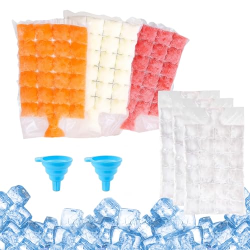 Eiswürfelbeutel 100 Stück Selbstverschließende Eiswürfelbeutel mit 2 Silikontrichter, Einweg Eisbeutel, Flexibler Eiswürfelbehälter Form für Gefrierschrank Cocktail Whiskey Gekühlte Getränke Eiswürfelbeutel 100 Stück Selbstverschließende Eiswürfelbeutel mit 2 Silikontrichter, Einweg Eisbeutel, Flexibler Eiswürfelbehälter Form für Gefrierschrank Cocktail Whiskey Gekühlte Getränke von Zyluniy