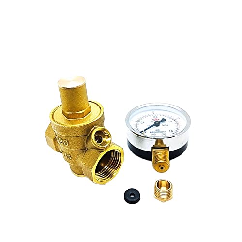 1/2 "einstellbare Wasser Reduzierung Ventil Innengewinde Messing Druckmesser Regler Ventile Mit Manometer Meter für Kompressoren und Druckluftwerkzeuge(Valve with Gauge) von Zymjzbetic